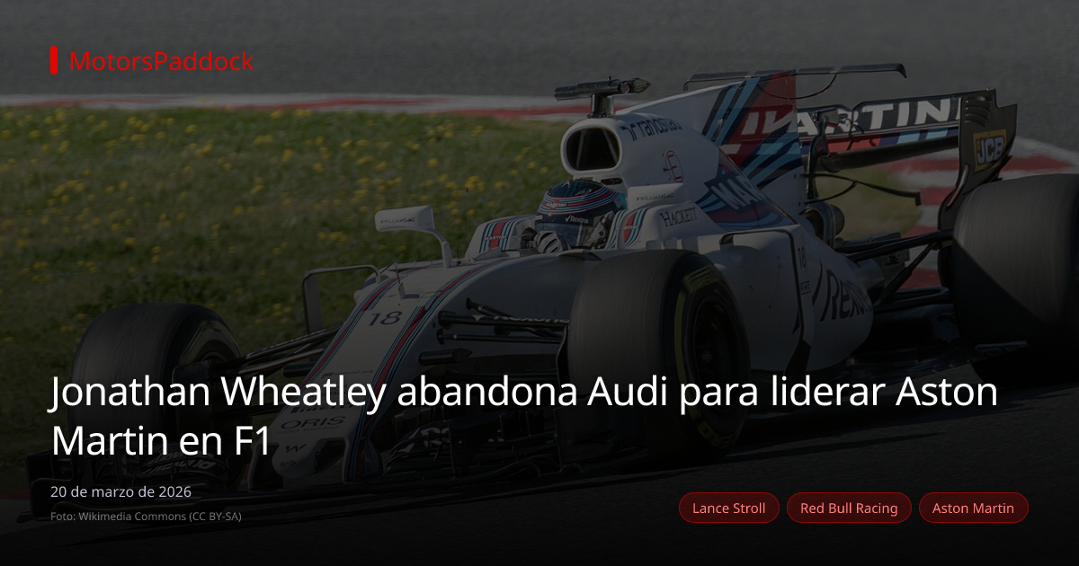 Jonathan Wheatley abandona Audi para liderar Aston Martin en F1