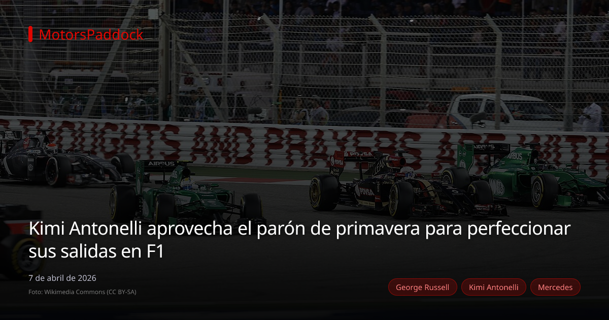 Kimi Antonelli aprovecha el parón de primavera para perfeccionar sus salidas en F1