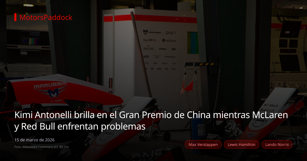 Kimi Antonelli brilla en el Gran Premio de China mientras McLaren y Red Bull enfrentan problemas