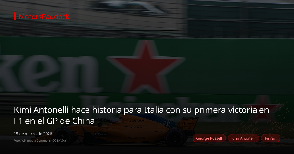 Kimi Antonelli hace historia para Italia con su primera victoria en F1 en el GP de China