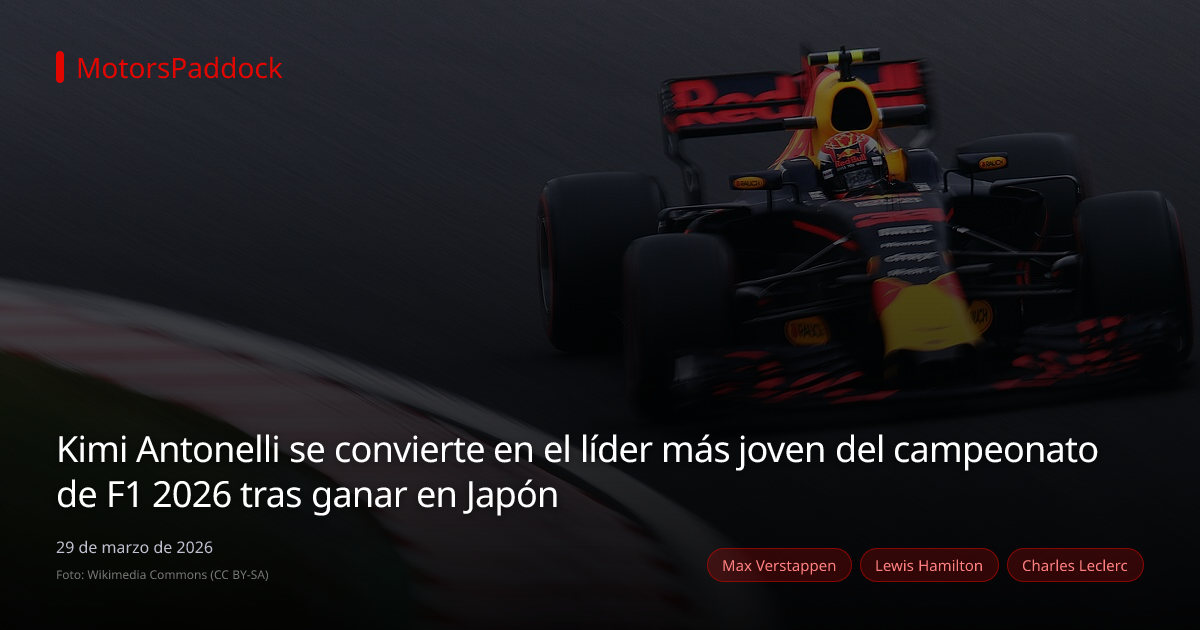 Kimi Antonelli se convierte en el líder más joven del campeonato de F1 2026 tras ganar en Japón
