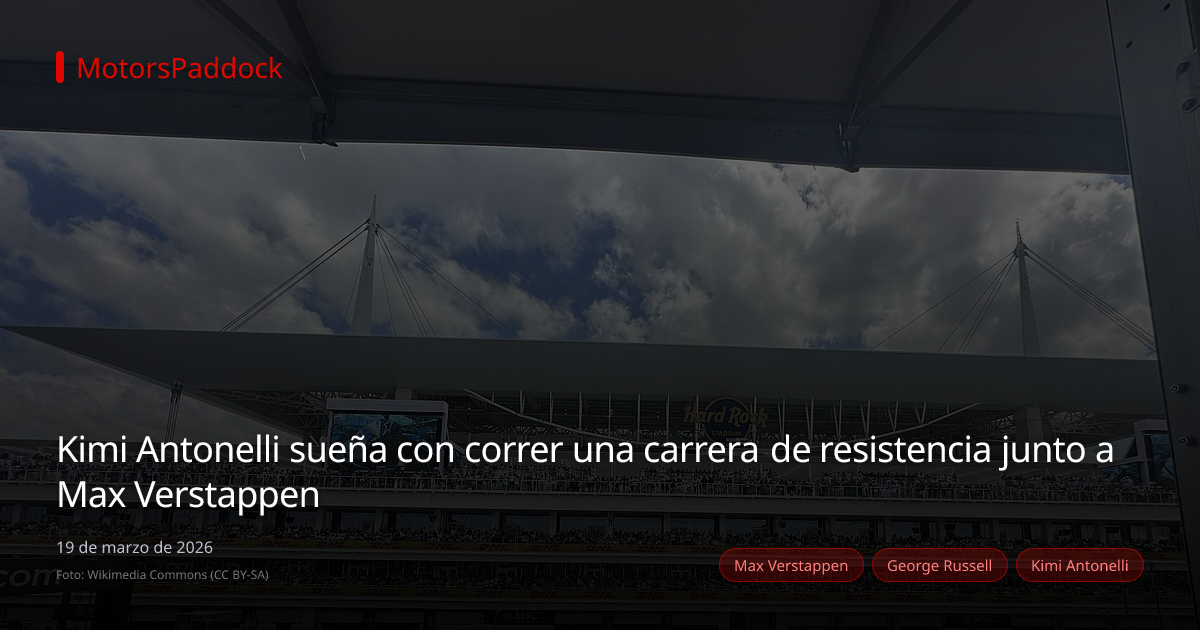 Kimi Antonelli sueña con correr una carrera de resistencia junto a Max Verstappen