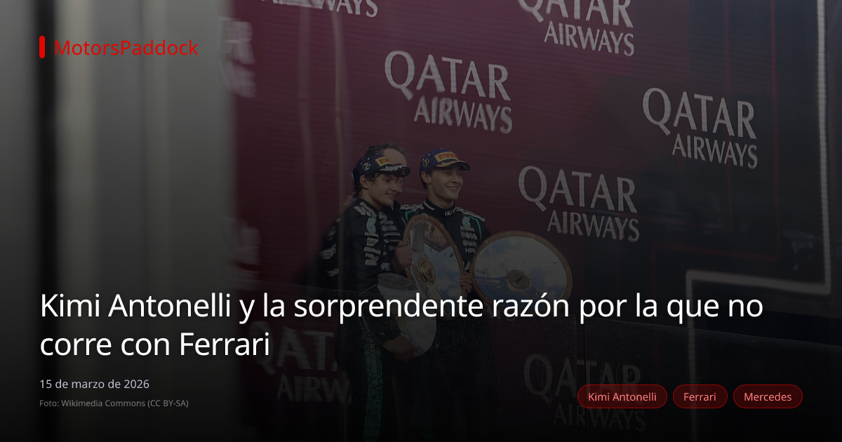 Kimi Antonelli y la sorprendente razón por la que no corre con Ferrari