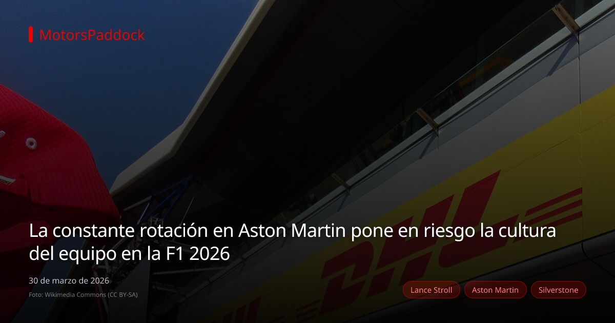 La constante rotación en Aston Martin pone en riesgo la cultura del equipo en la F1 2026