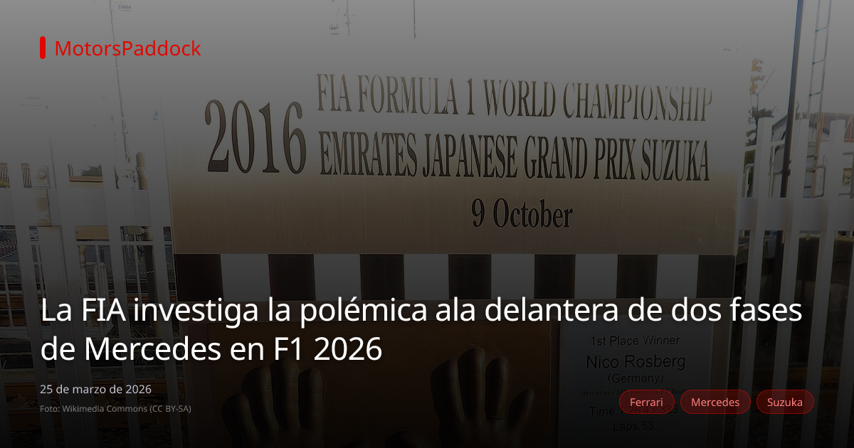 La FIA investiga la polémica ala delantera de dos fases de Mercedes en F1 2026