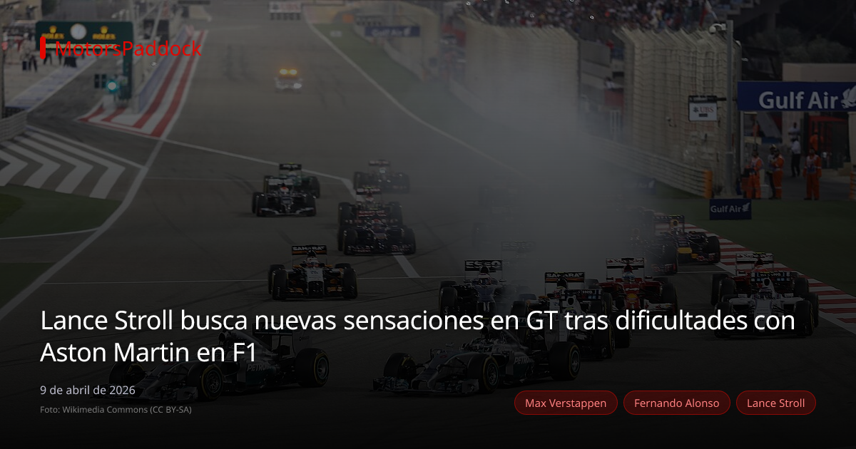 Lance Stroll busca nuevas sensaciones en GT tras dificultades con Aston Martin en F1