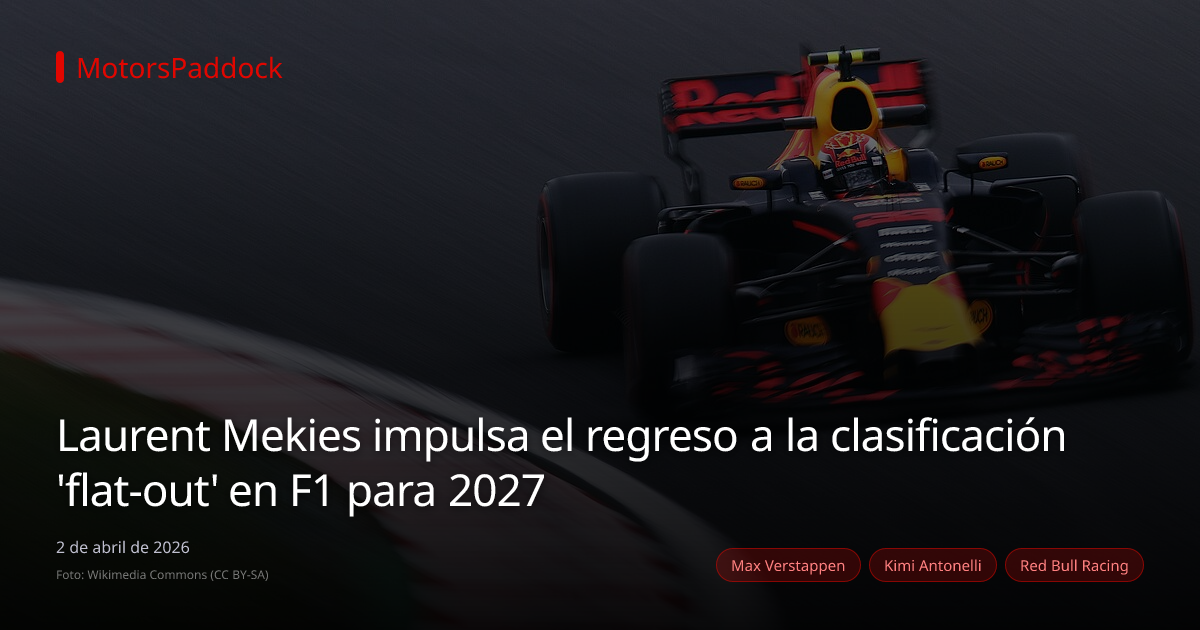 Laurent Mekies impulsa el regreso a la clasificación 'flat-out' en F1 para 2027