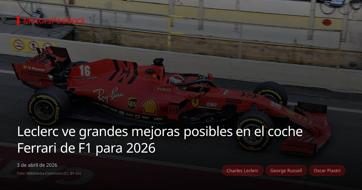 Leclerc ve grandes mejoras posibles en el coche Ferrari de F1 para 2026