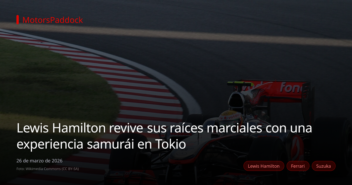 Lewis Hamilton revive sus raíces marciales con una experiencia samurái en Tokio