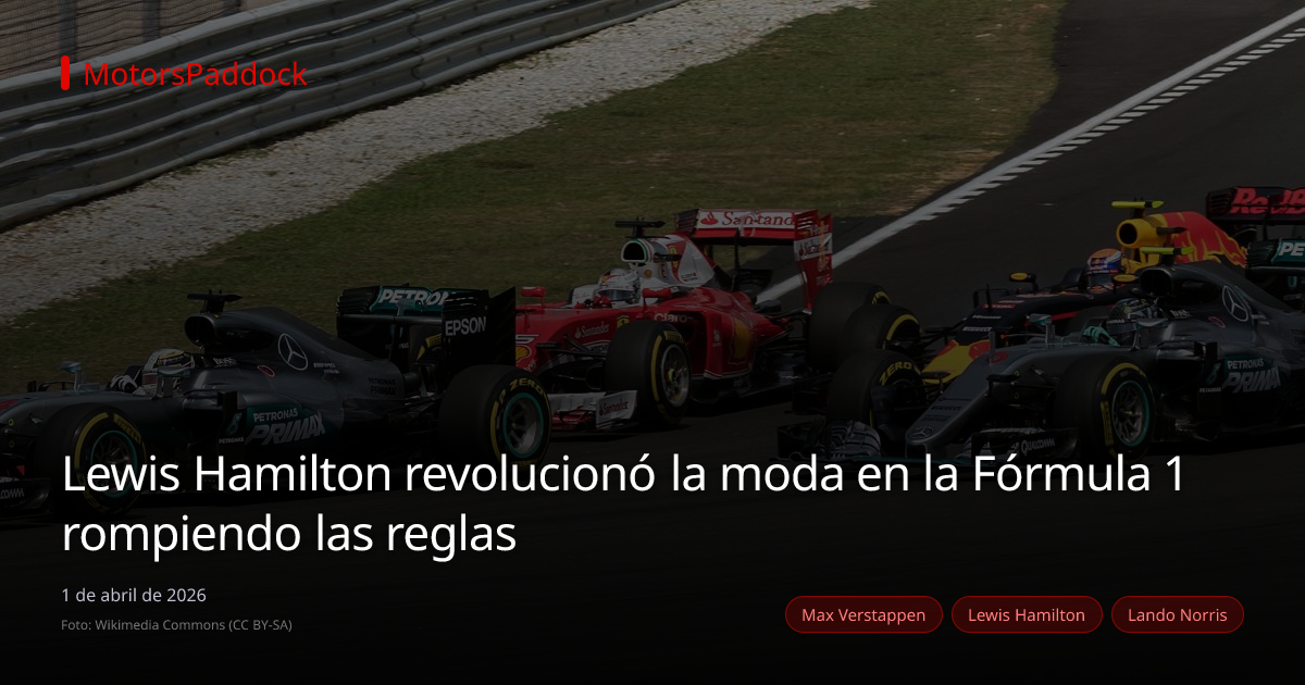 Lewis Hamilton revolucionó la moda en la Fórmula 1 rompiendo las reglas