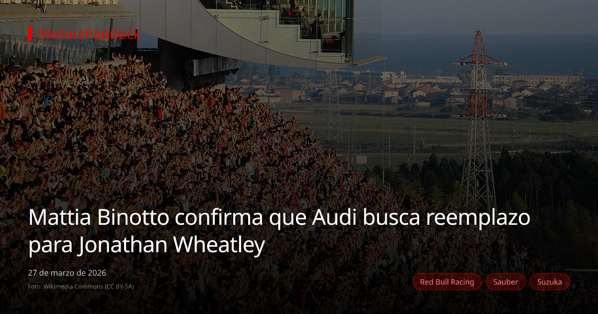Mattia Binotto confirma que Audi busca reemplazo para Jonathan Wheatley