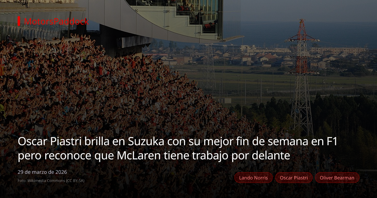 Oscar Piastri brilla en Suzuka con su mejor fin de semana en F1 pero reconoce que McLaren tiene trabajo por delante