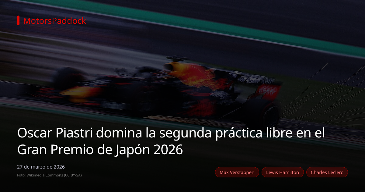 Oscar Piastri domina la segunda práctica libre en el Gran Premio de Japón 2026