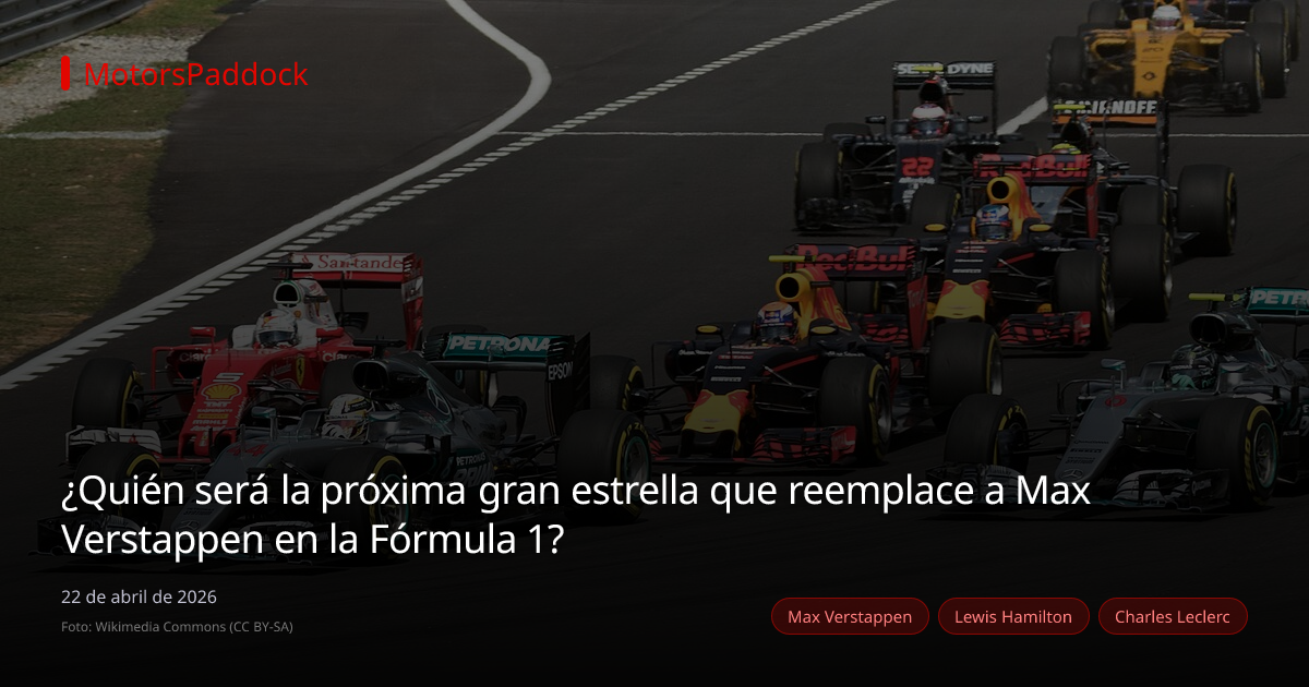 ¿Quién será la próxima gran estrella que reemplace a Max Verstappen en la Fórmula 1?