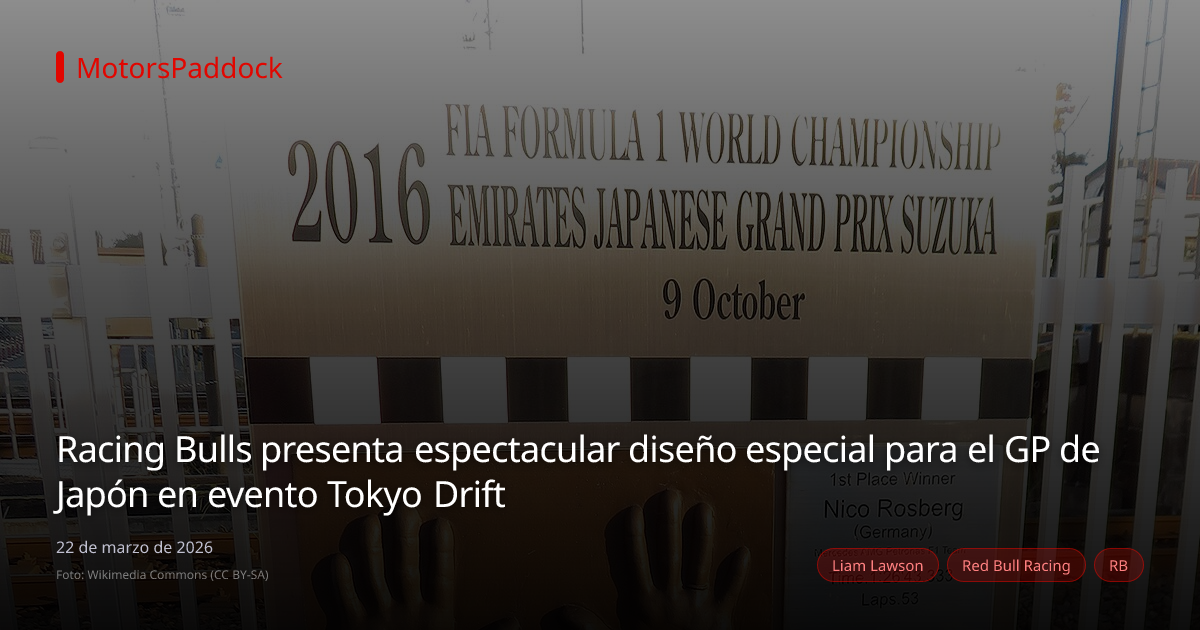 Racing Bulls presenta espectacular diseño especial para el GP de Japón en evento Tokyo Drift