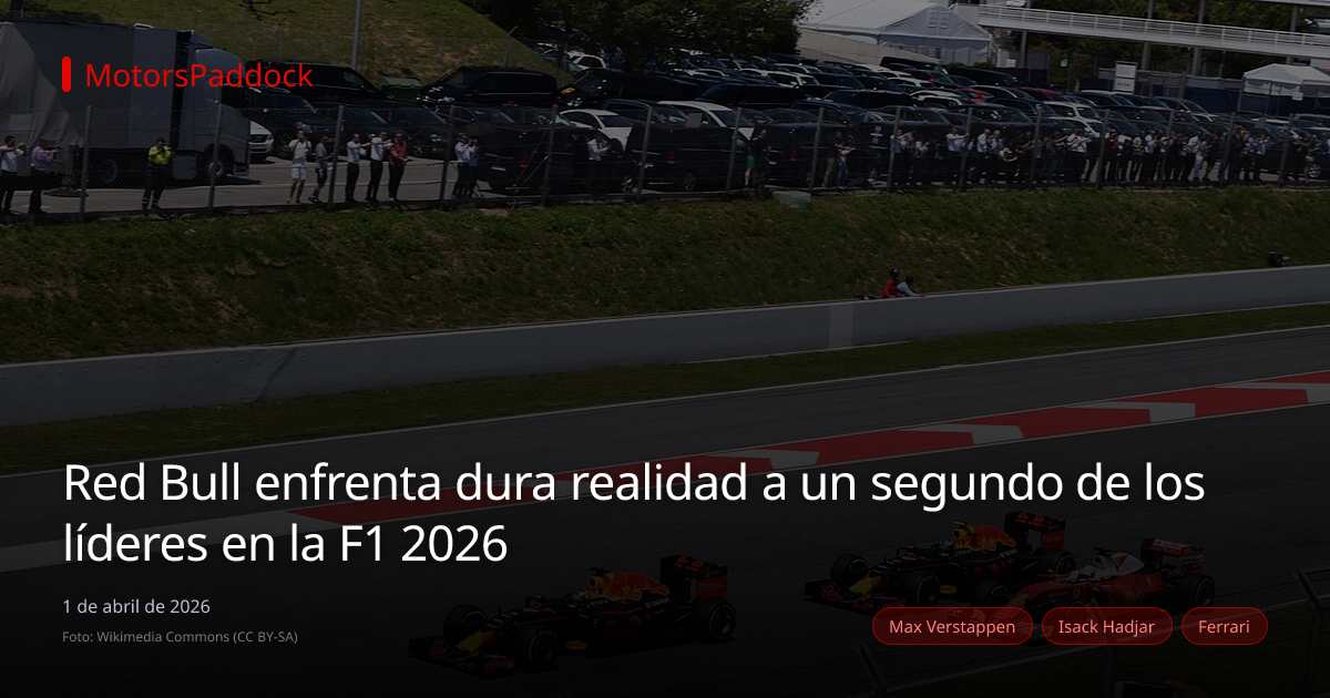 Red Bull enfrenta dura realidad a un segundo de los líderes en la F1 2026