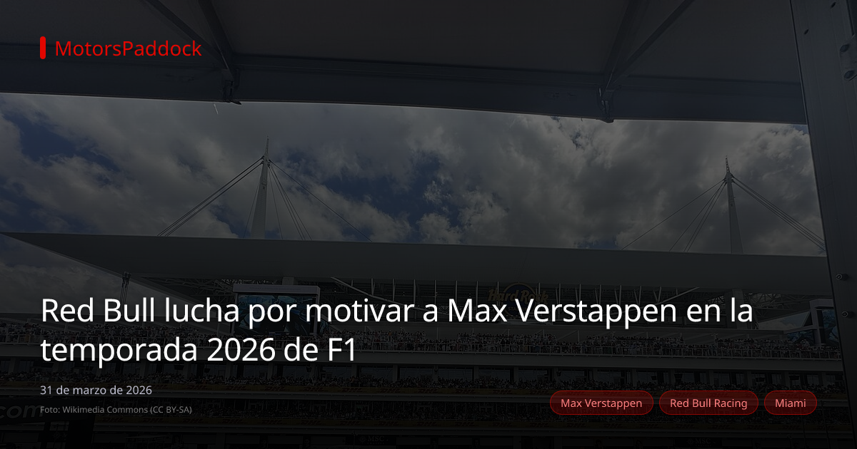 Red Bull lucha por motivar a Max Verstappen en la temporada 2026 de F1