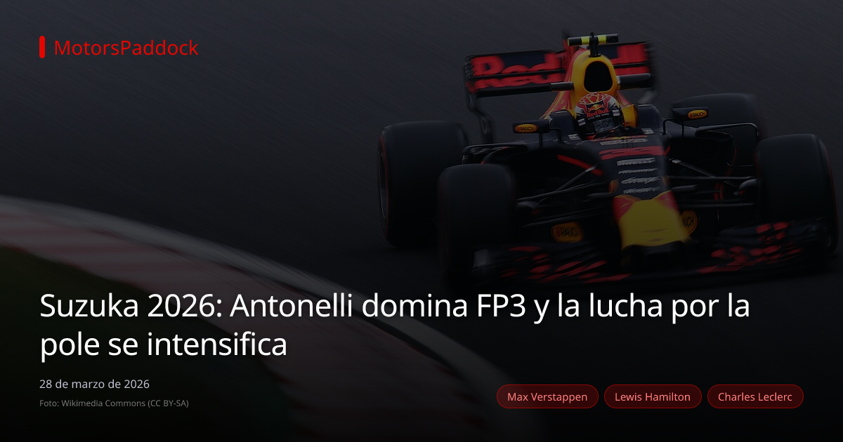 Suzuka 2026: Antonelli domina FP3 y la lucha por la pole se intensifica