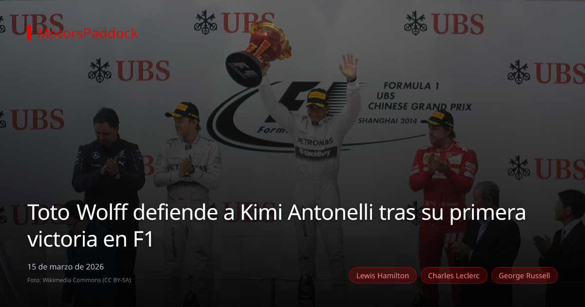 Toto Wolff defiende a Kimi Antonelli tras su primera victoria en F1