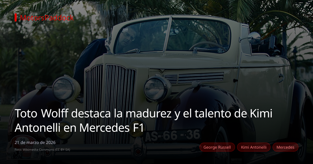Toto Wolff destaca la madurez y el talento de Kimi Antonelli en Mercedes F1