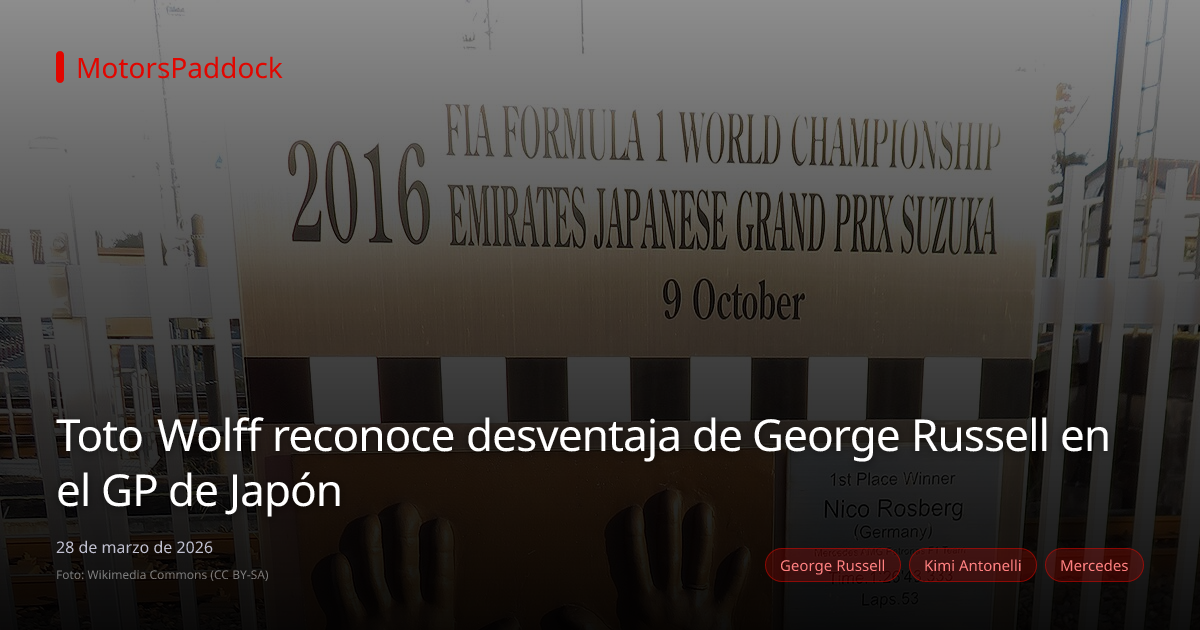 Toto Wolff reconoce desventaja de George Russell en el GP de Japón